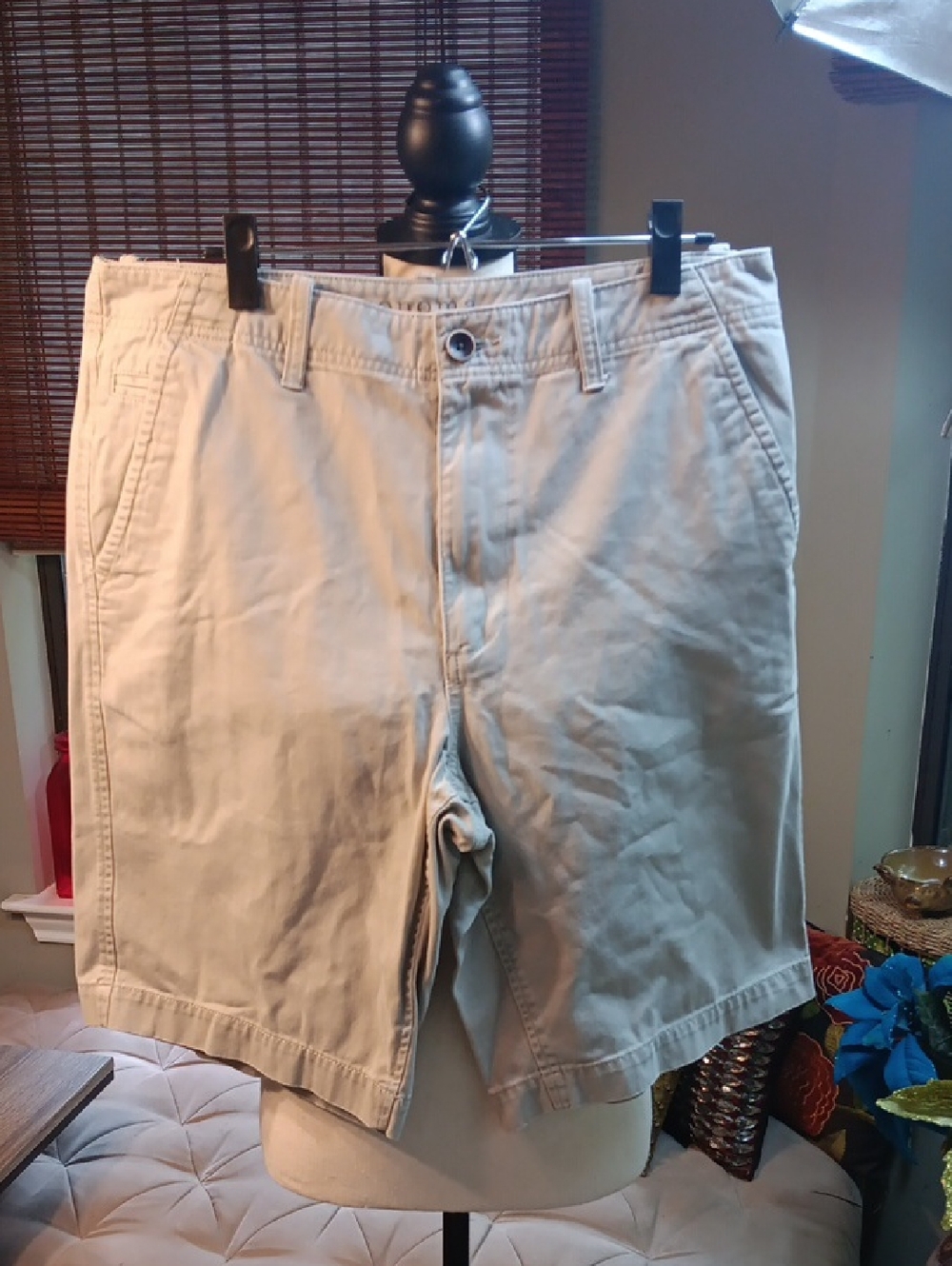 Sonoma Men's Light Tan Flat-Front Shorts